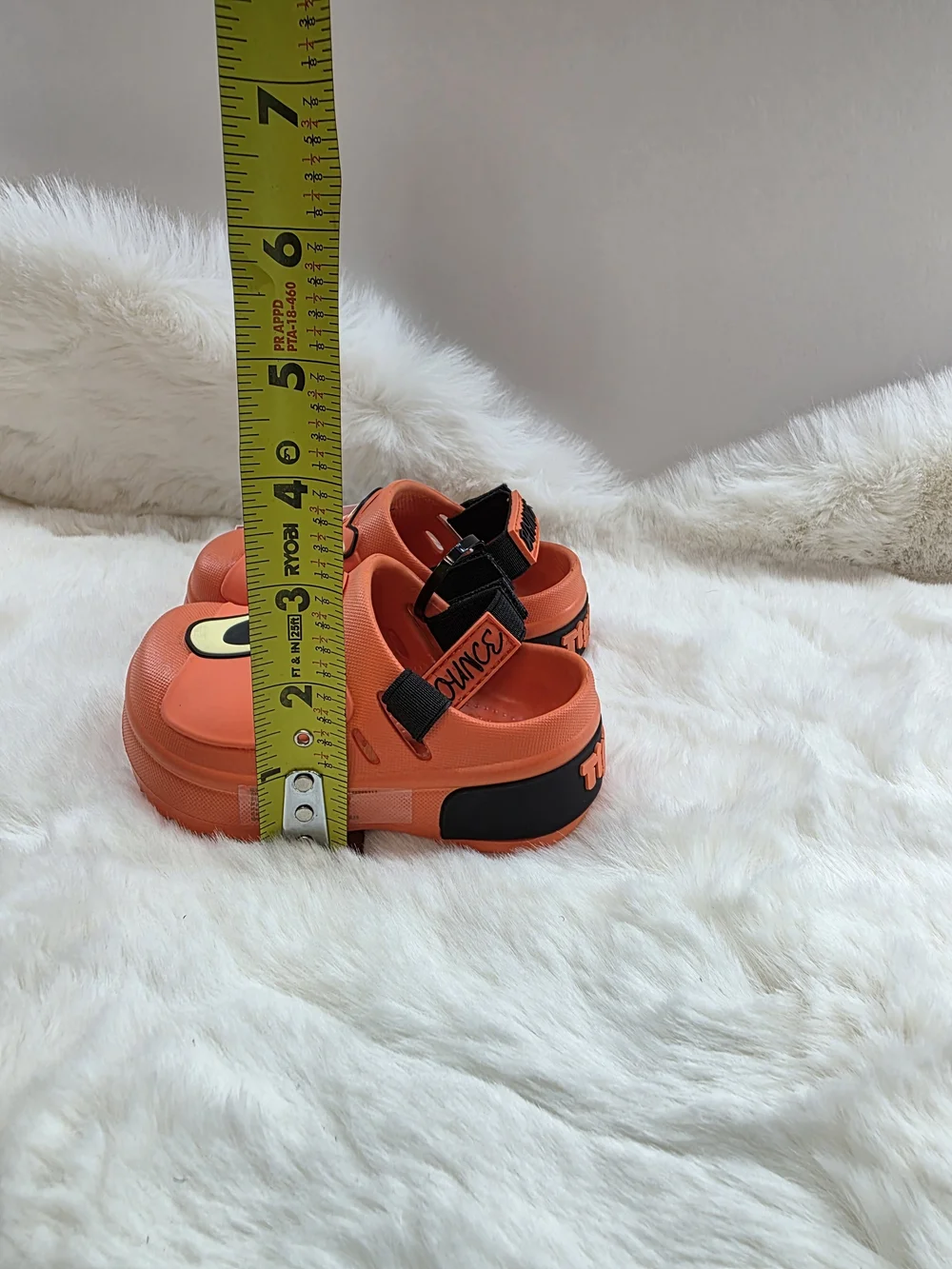 Disney Orange Tigger Kids Sandals with Black Strap